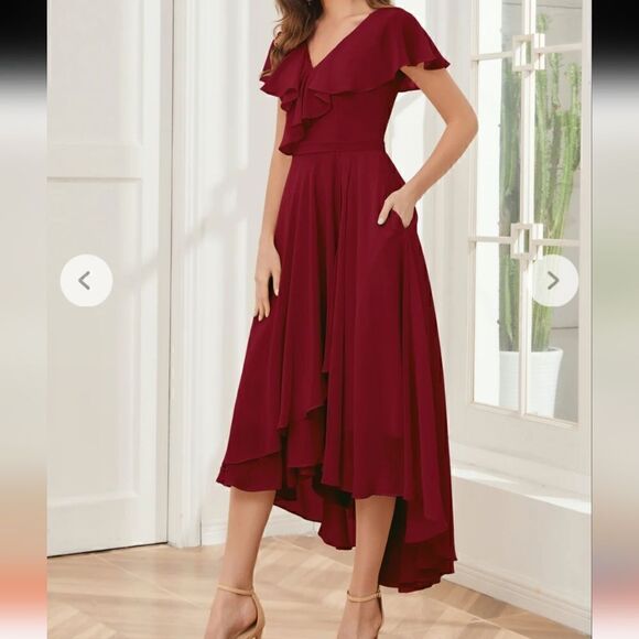 Venus High Low Short Sleeves  Dresses ,S - Picture 1 of 8